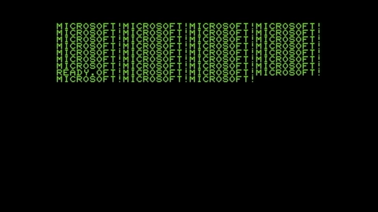 PET Microsoft Easter Egg