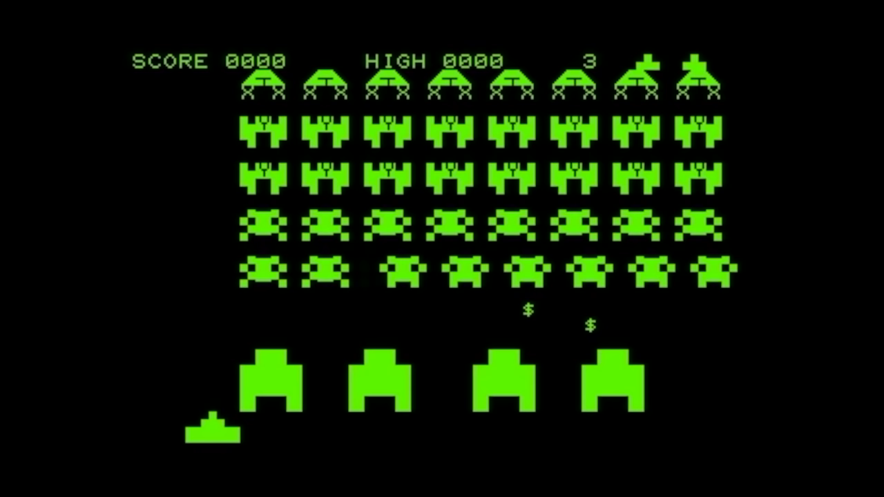 PET space invaders